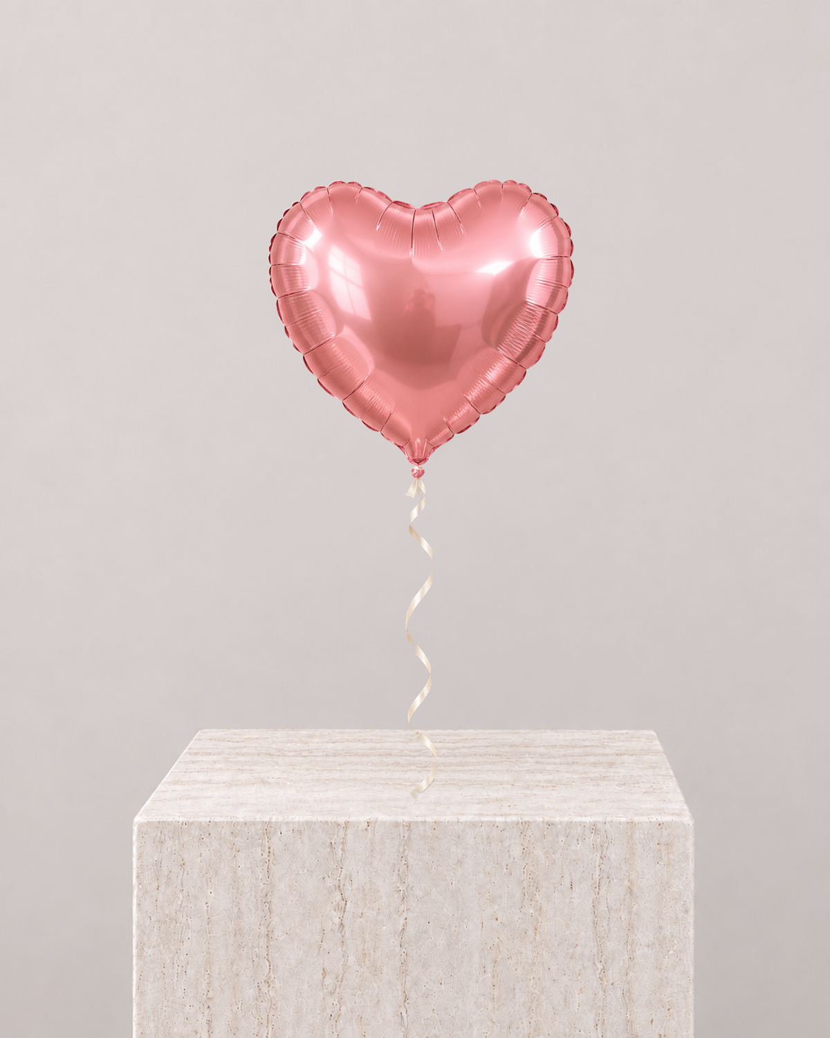 1 Heart Pink Balloon - La Rozen Luxury Flowers Dubai