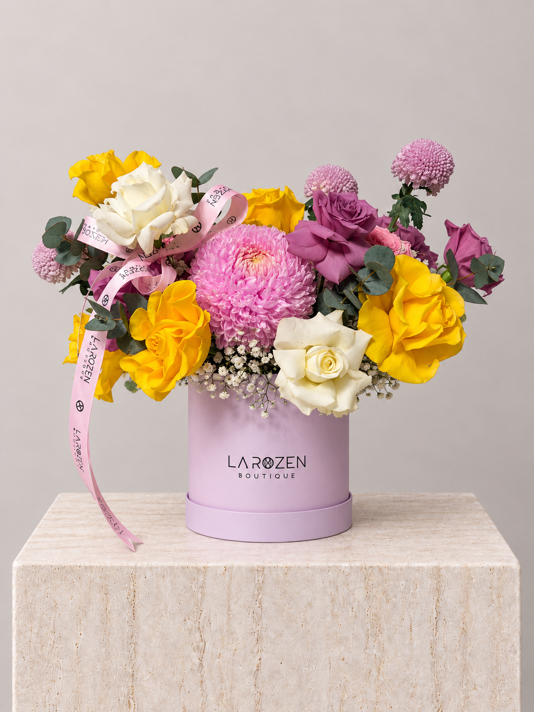 Sunlit Blush Petite Hat Box