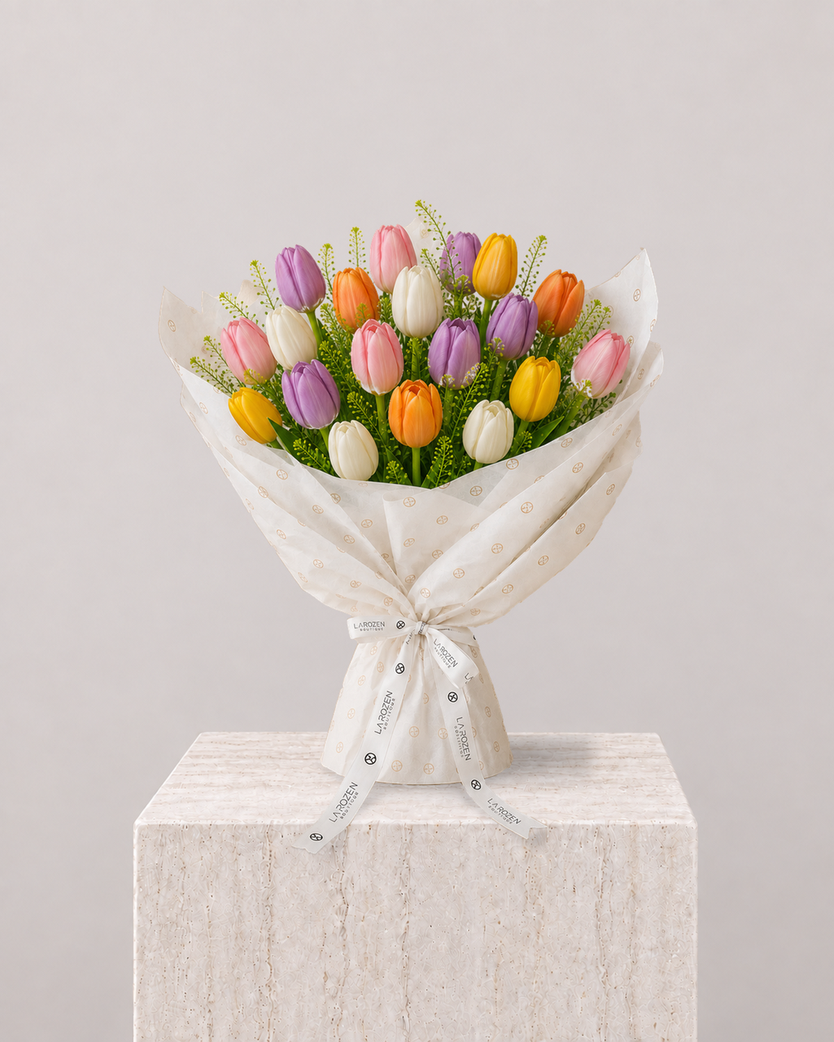 Mixed Tulip Bouquet - La Rozen Luxury Flowers Dubai