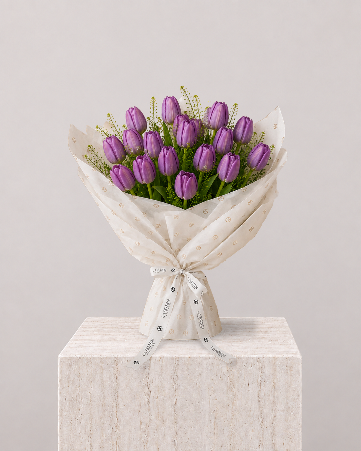 Purple Tulip Bouquet - La Rozen Luxury Flowers Dubai