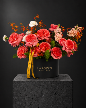 The Flame of Coral - La Rozen Luxury Flowers Dubai
