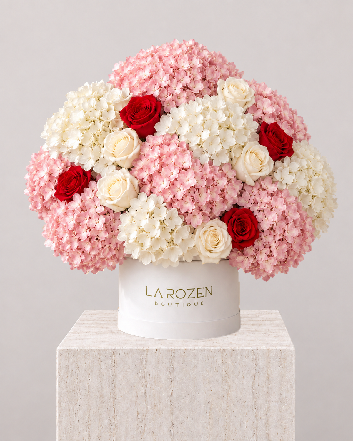 The Jewel of Romance - Hat Box - La Rozen Luxury Flowers Dubai