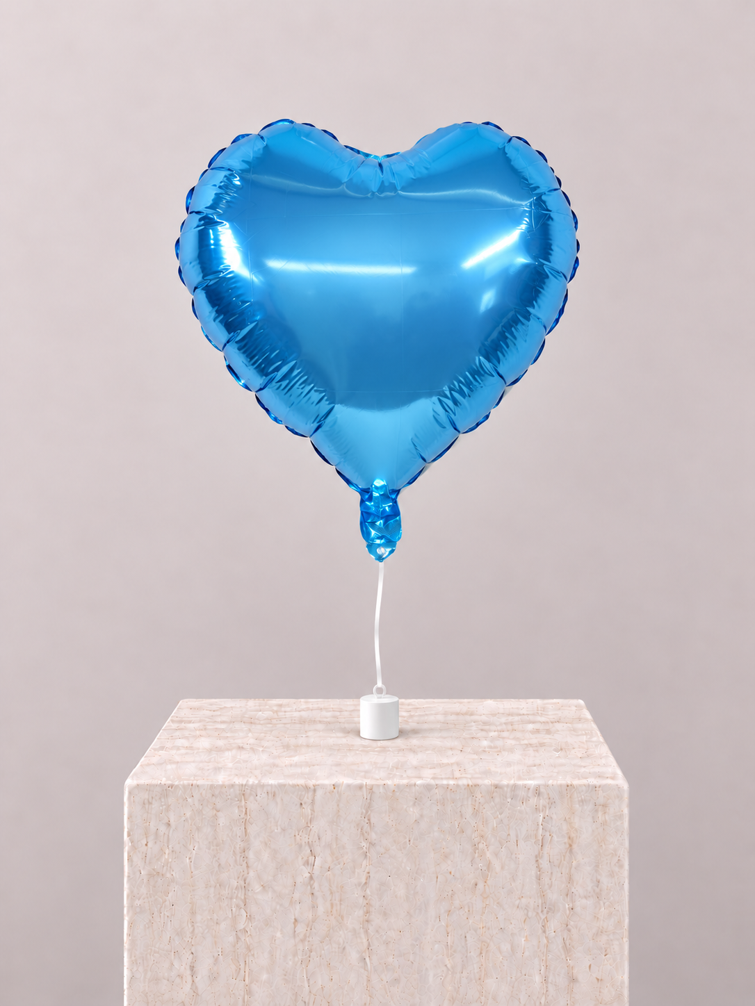 1 Heart Blue Balloon